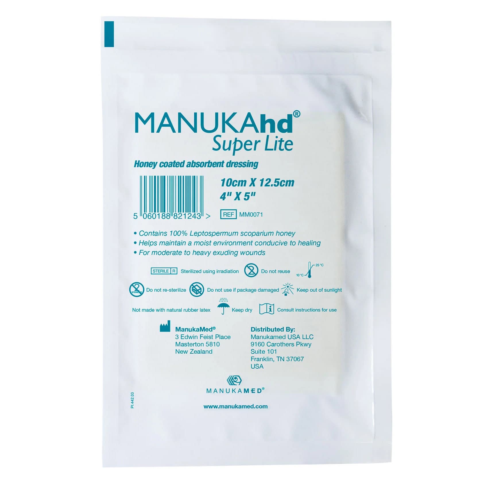 Manukamed Manukahd Super Lite Honey Coated Absorbent Dressing - Image 4