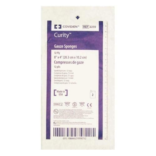 Curity Sterile Gauze Sponge, 12-Ply, U.S.P Type VII, 4" x 8" - Image 1