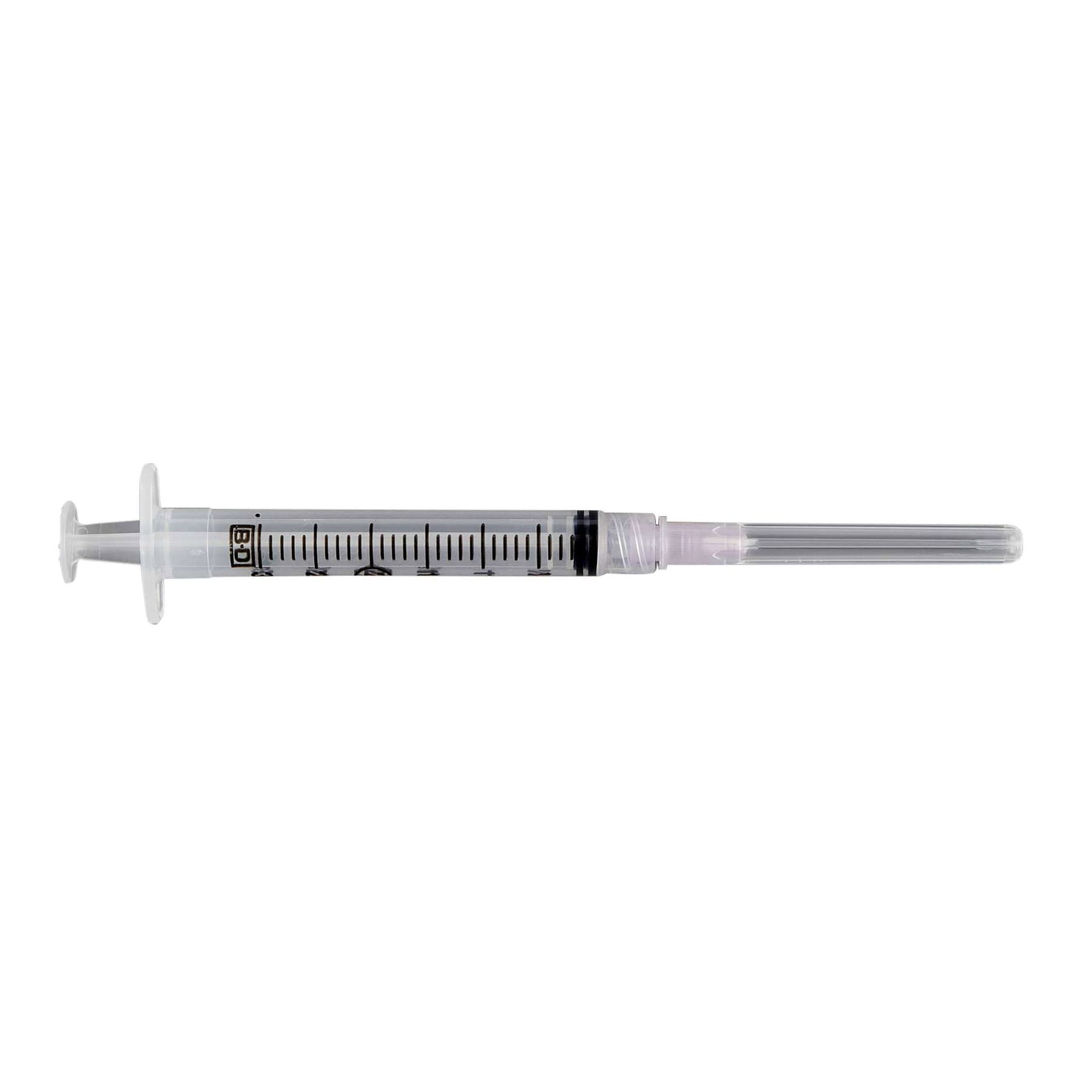 BD 3 mL Disposable Syringe with Hypodermic Needle, 18 Gauge, 1.5 Inch - Box of 100 - Image 1