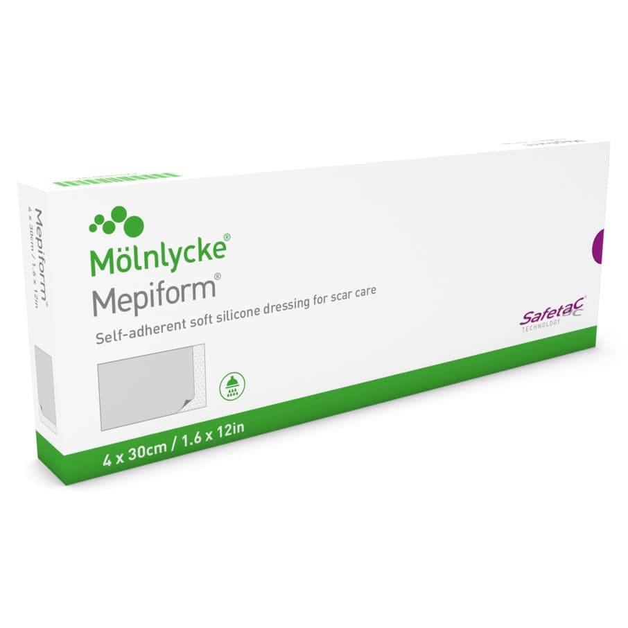 Mepiform Soft Silicone Sheeting, 1.6 x 12 Inch - Case of 50 - Image 1