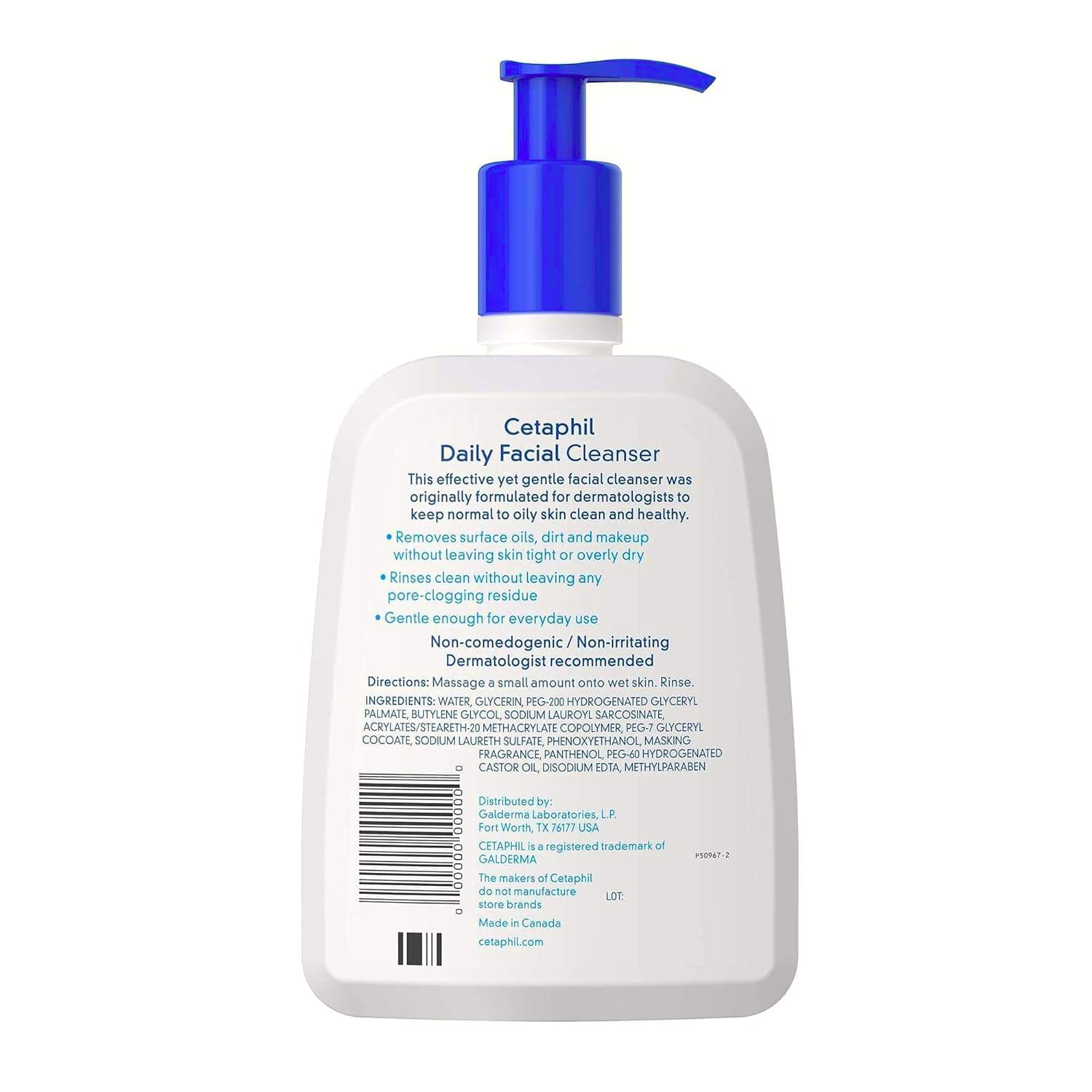 Cetaphil Daily Facial Cleanser Facial Cleanser, 16 oz - Image 2