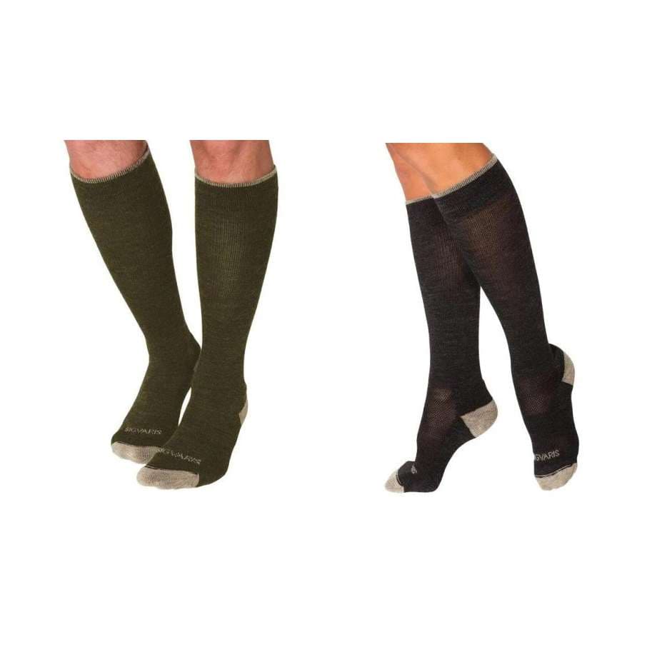 Sigvaris Unisex Motion Thermoregulating Wool Calf-High Compression Socks, 20-30mmHg
