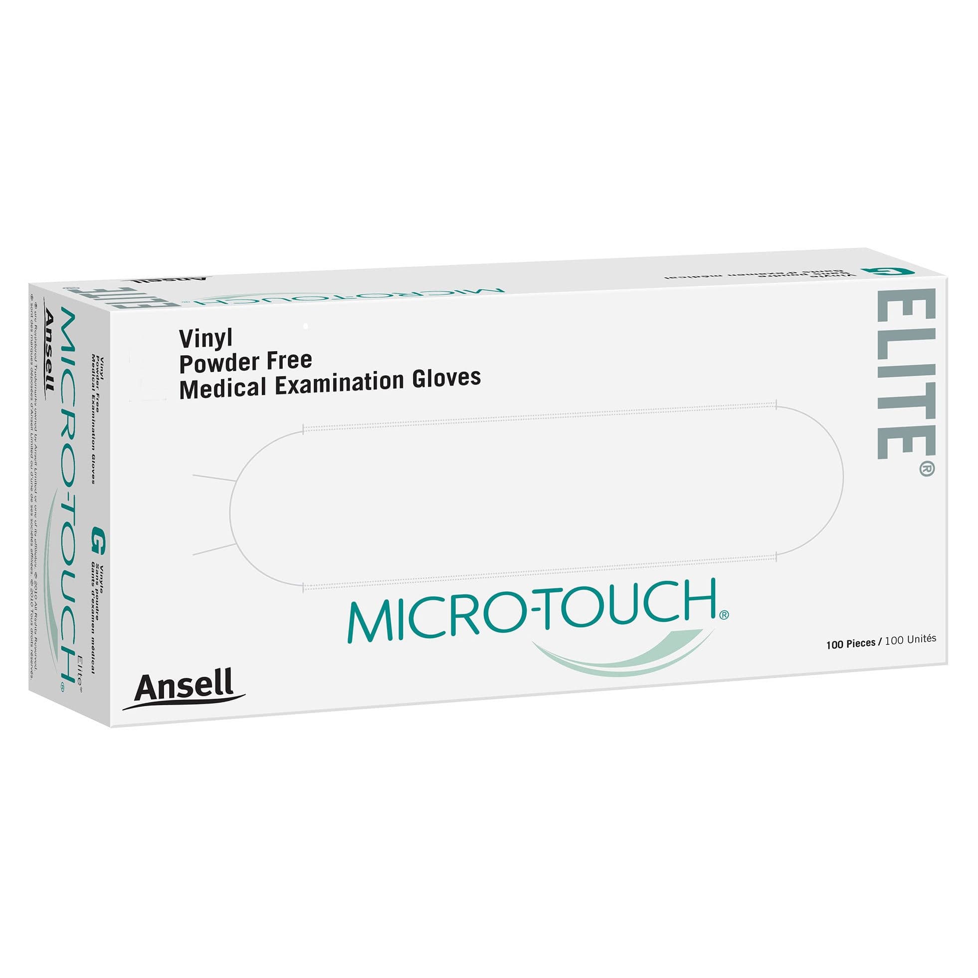 Ansell Micro-Touch Elite NonSterile Vinyl Exam Gloves