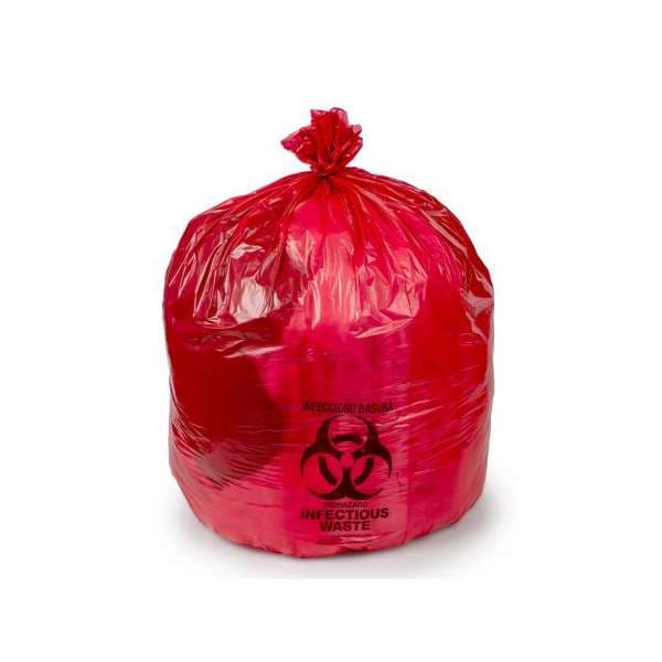 Colonial Bag Infectious Waste Bag Red Bag 33 Gal