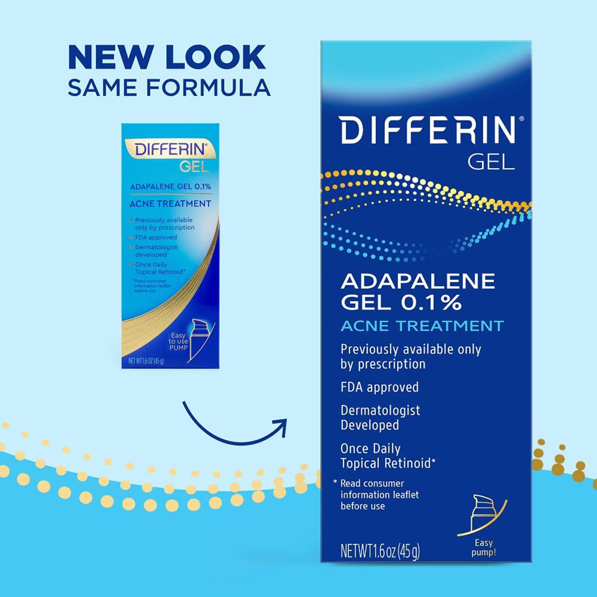 Differin Adapelene 0.1 % Acne Treatment Gel, 45 G - Each - Image 2