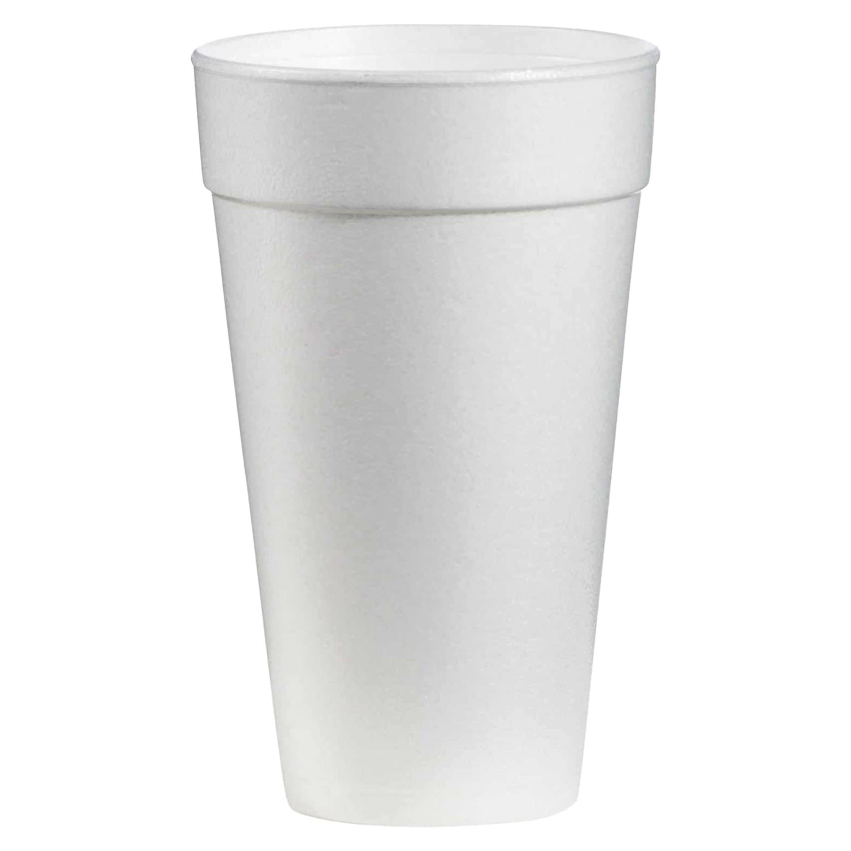 WinCup White Styrofoam Disposable Insulated Drinking Cup, 32 oz - Case of 500 - Image 1