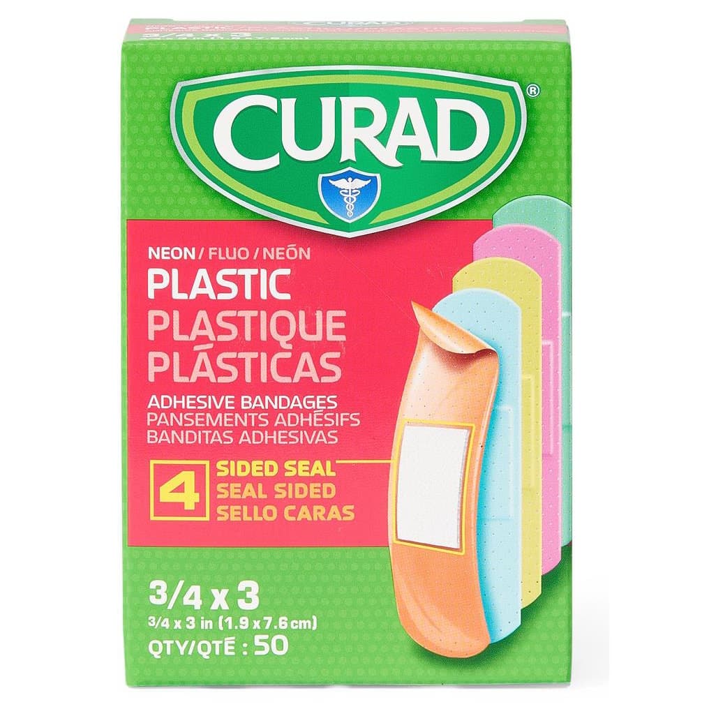 Curad Neon Adhesive Bandages, 3/4 x 3 Inch - Image 2