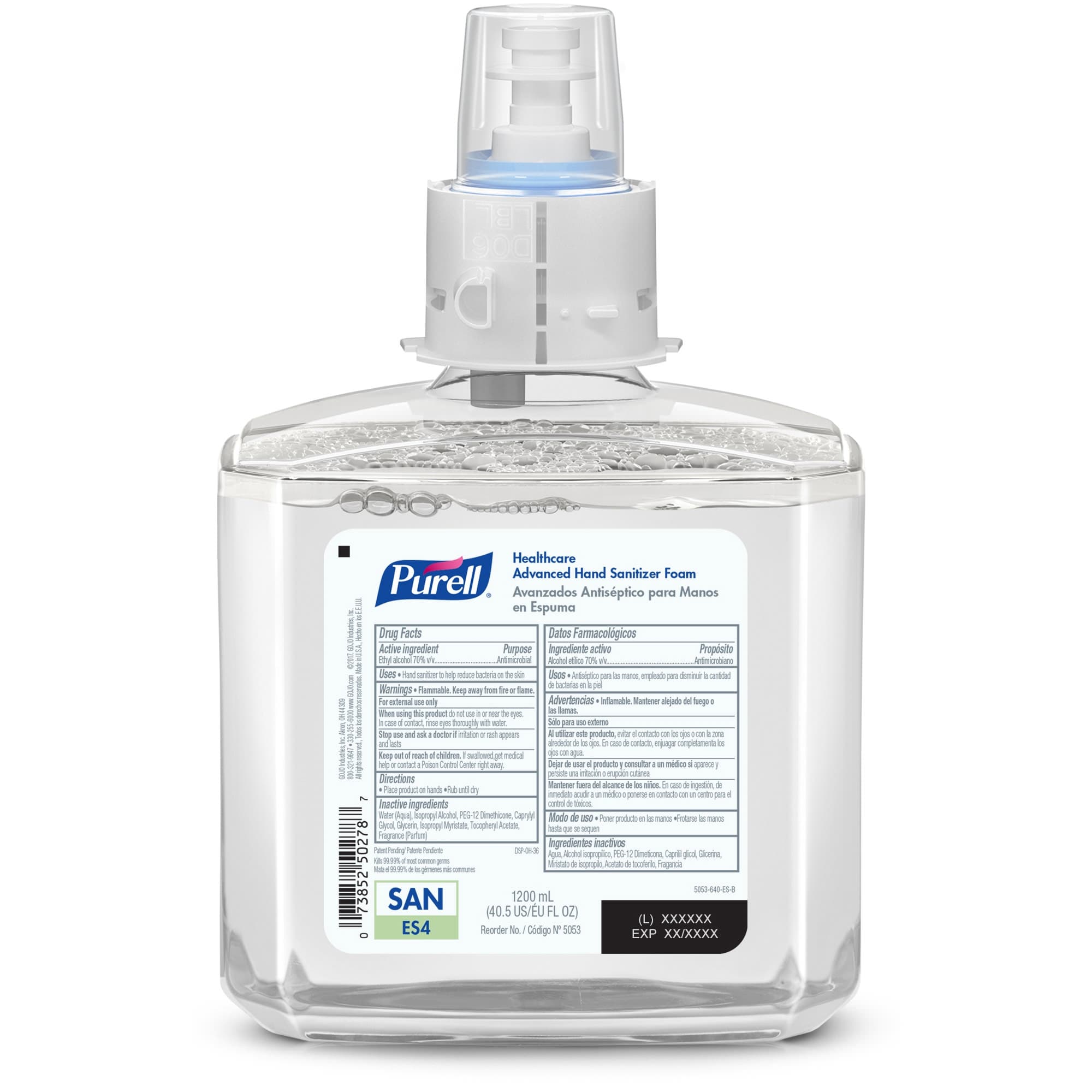 Purell Advanced Hand Sanitizer Foam for ES4 Dispenser Refill Bottle, 1200 mL - Image 2