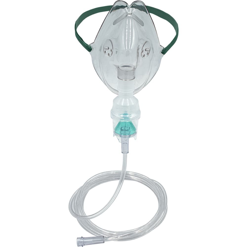 Salter Labs Adult Nebulizer with Elastic Headstrap Style Aerosol Mask, 7 ft Supply Tubing - Image 2