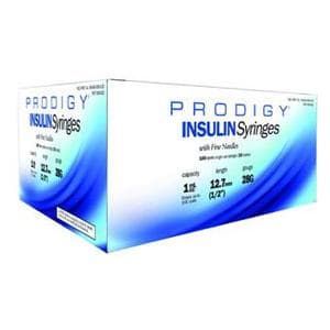 Prodigy Diabetes Care Prodigy Insulin Syringe, 1/2cc Capacity - Box of 100 - Image 1