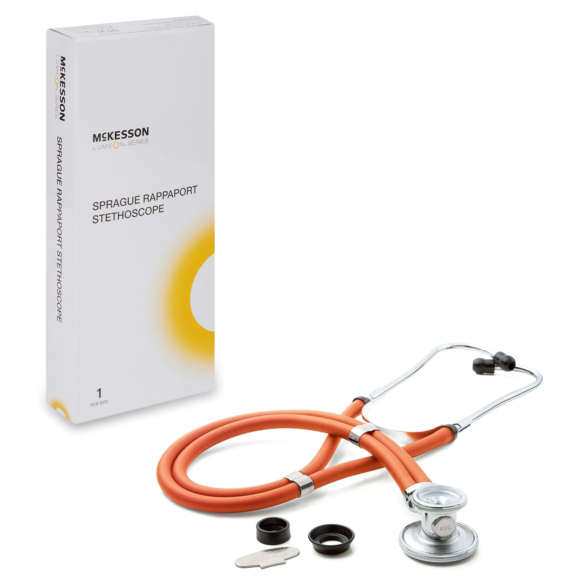 McKesson Sprague Stethoscope Double-Sided Chestpiece 2-Tube Double Lumen Adult-Pediatric