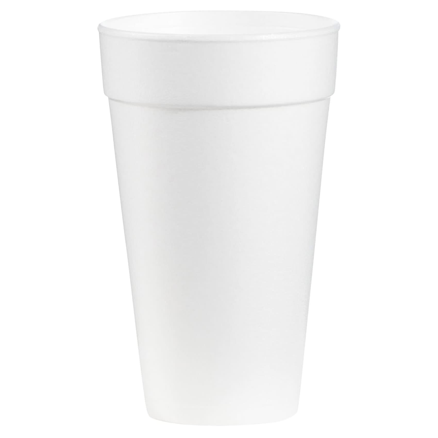 WinCup White Styrofoam Disposable Insulated Drinking Cup