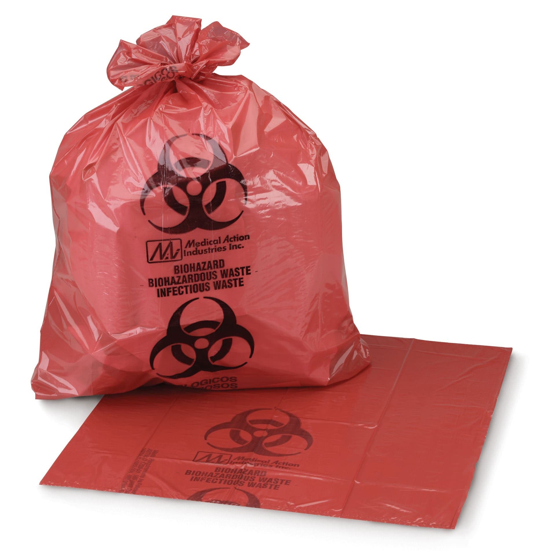 McKesson Red Infectious Waste Bag 40 to 45 gal., 40 x 46 Inch
