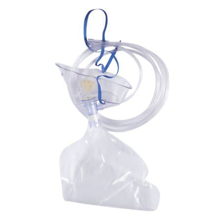 McKesson NonRebreather Oxygen Mask Clear Adjustable Head Strap One Size Fits Most - Image 1