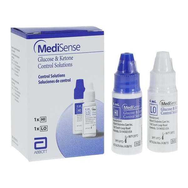 Medisense Blood Glucose High/Low Control Solution - Box of 2
