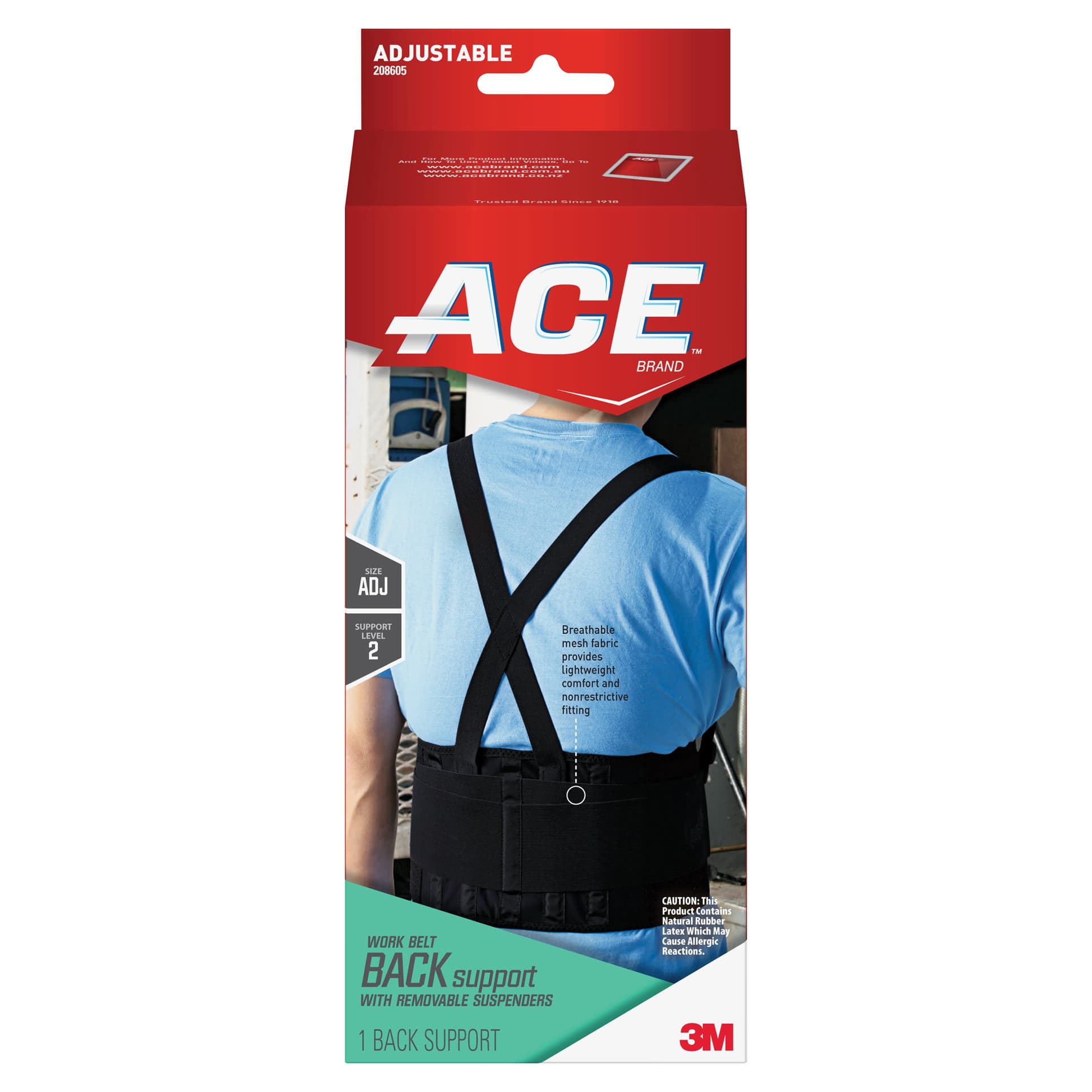 Ace Adjustable Back Support Belt, S1