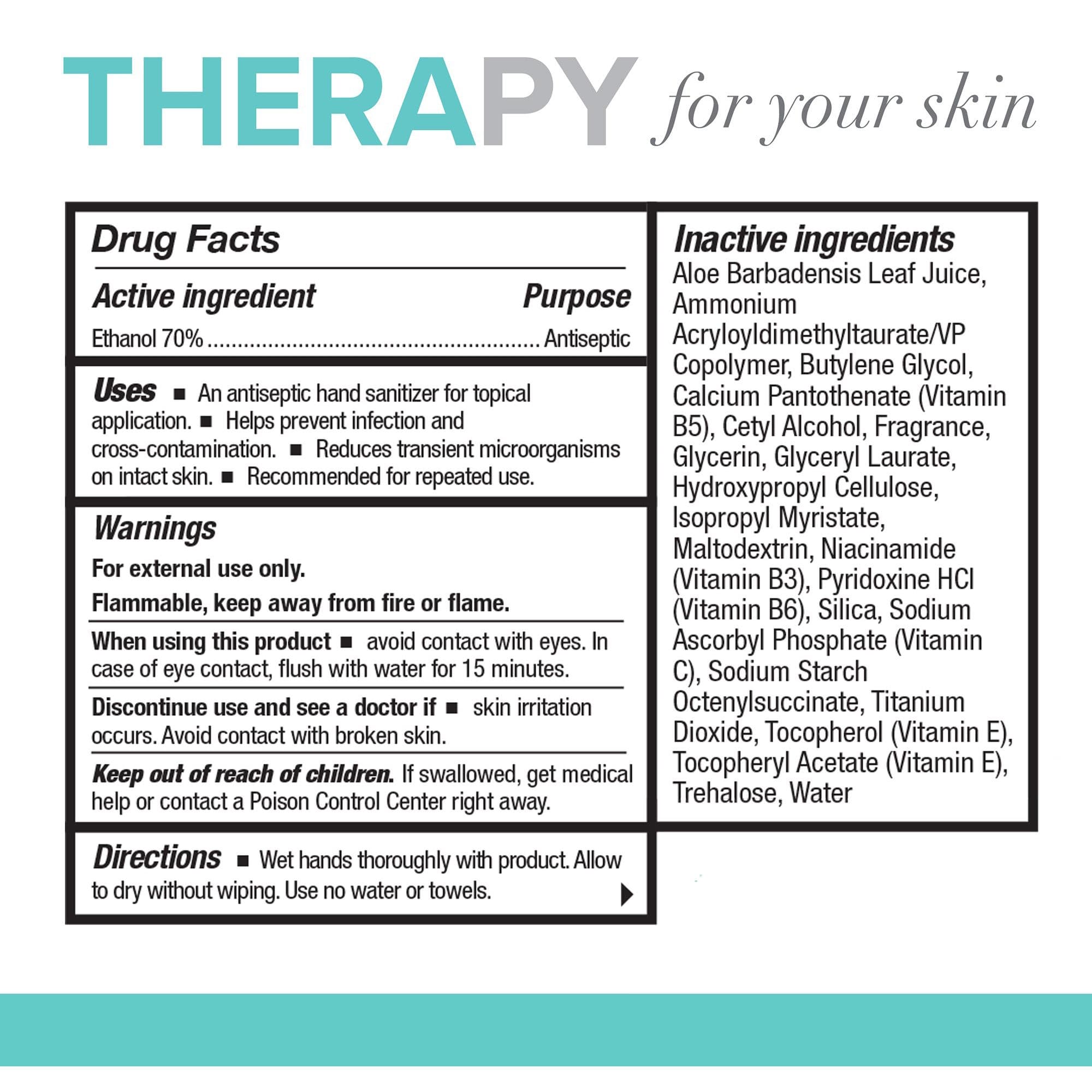 Thera Hand Sanitizer Lotion Pump Bottle, 8 oz - Image 2