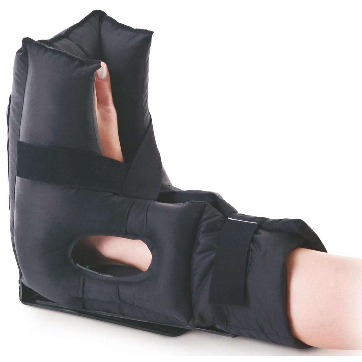 Medline Herbst Nylon Cradle Ankle Foot Orthoses, Black, Size L - Image 1
