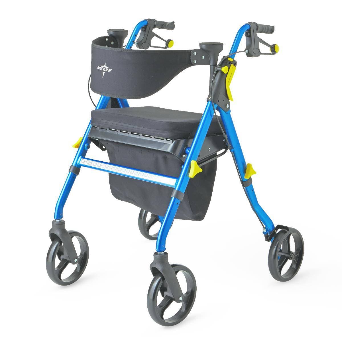 Medline Empower Rollator Walker with Padded Backrest - Image 1
