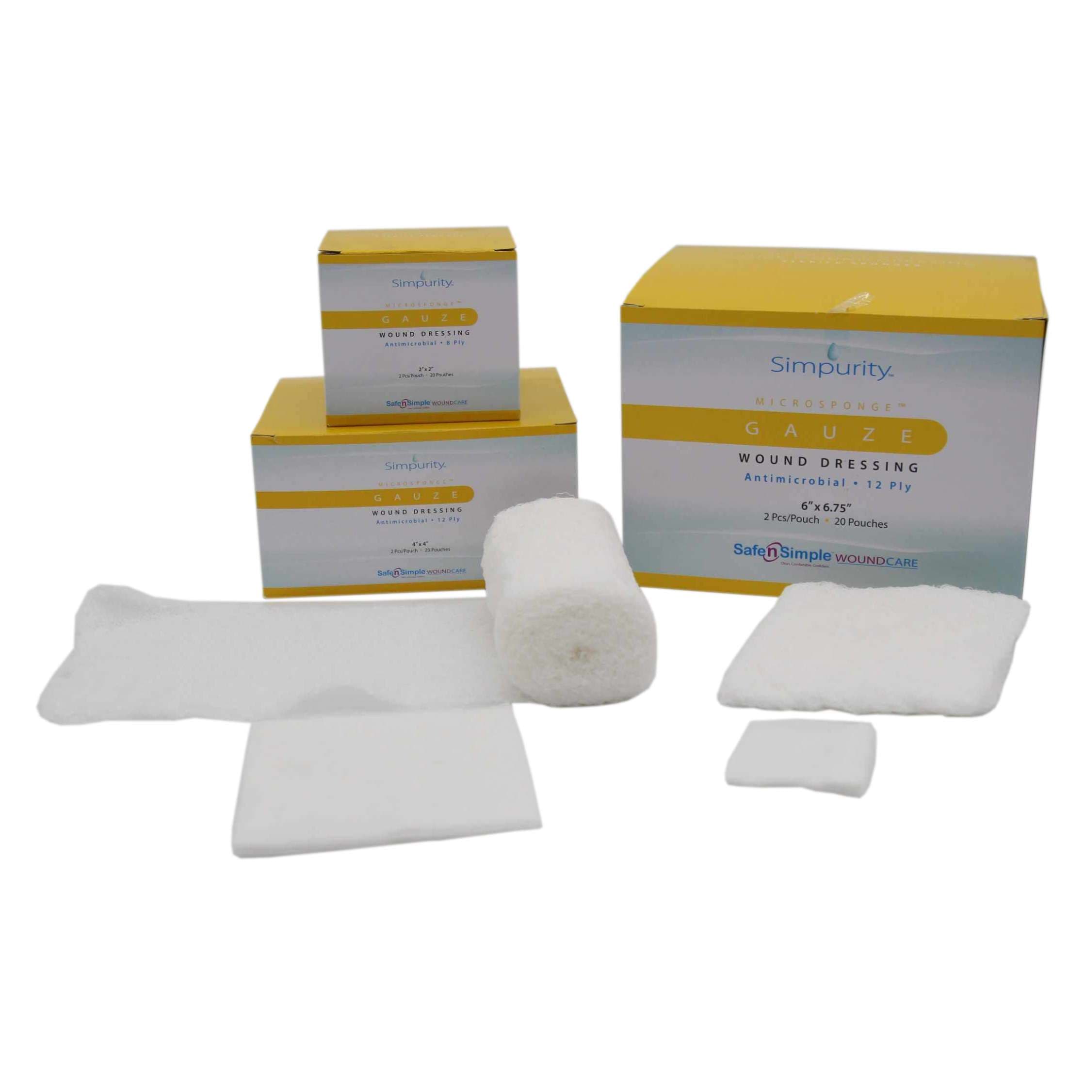 Simpurity Antimicrobial Gauze Sponge - Image 1