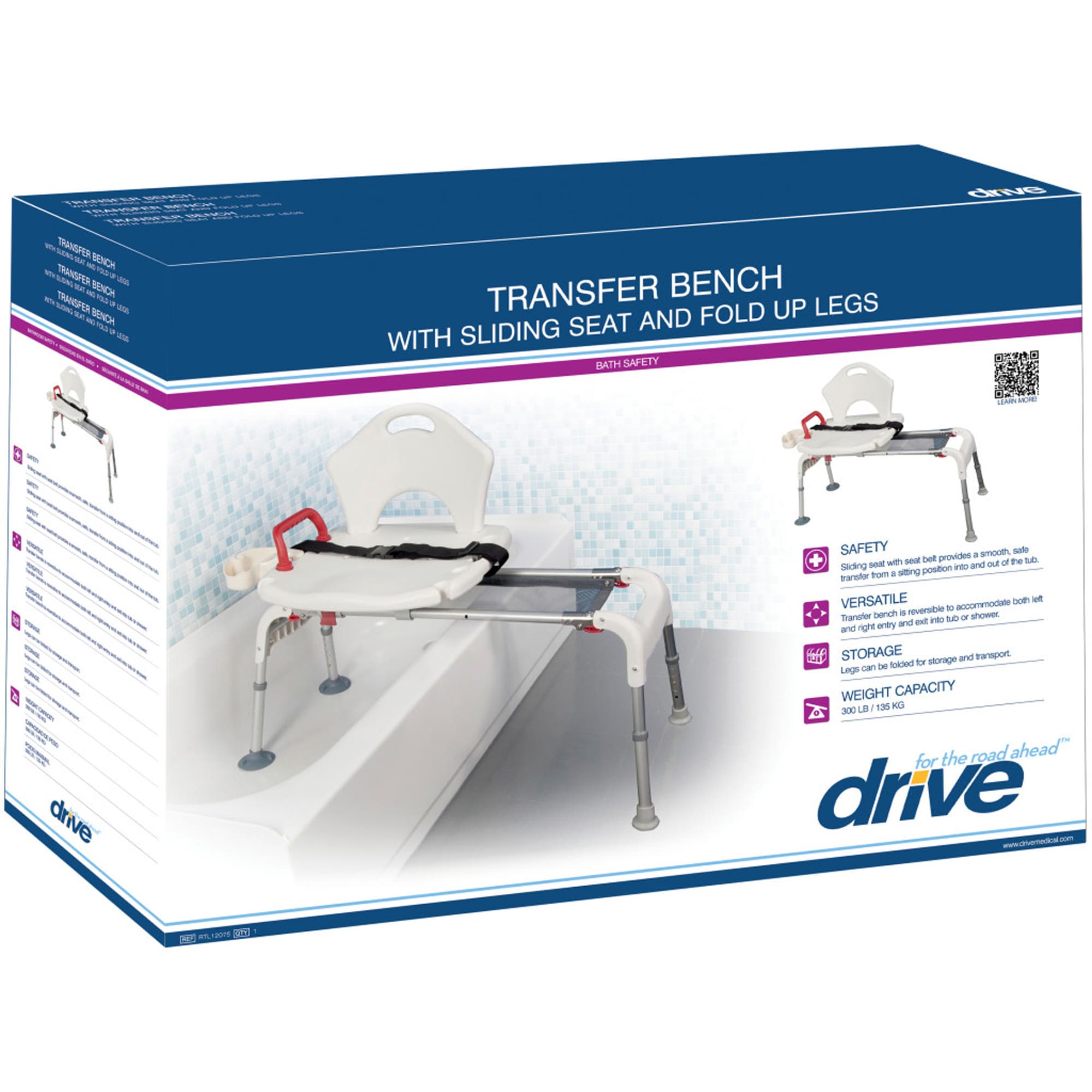 Drive folding universal sliding transfer bench - Image 6