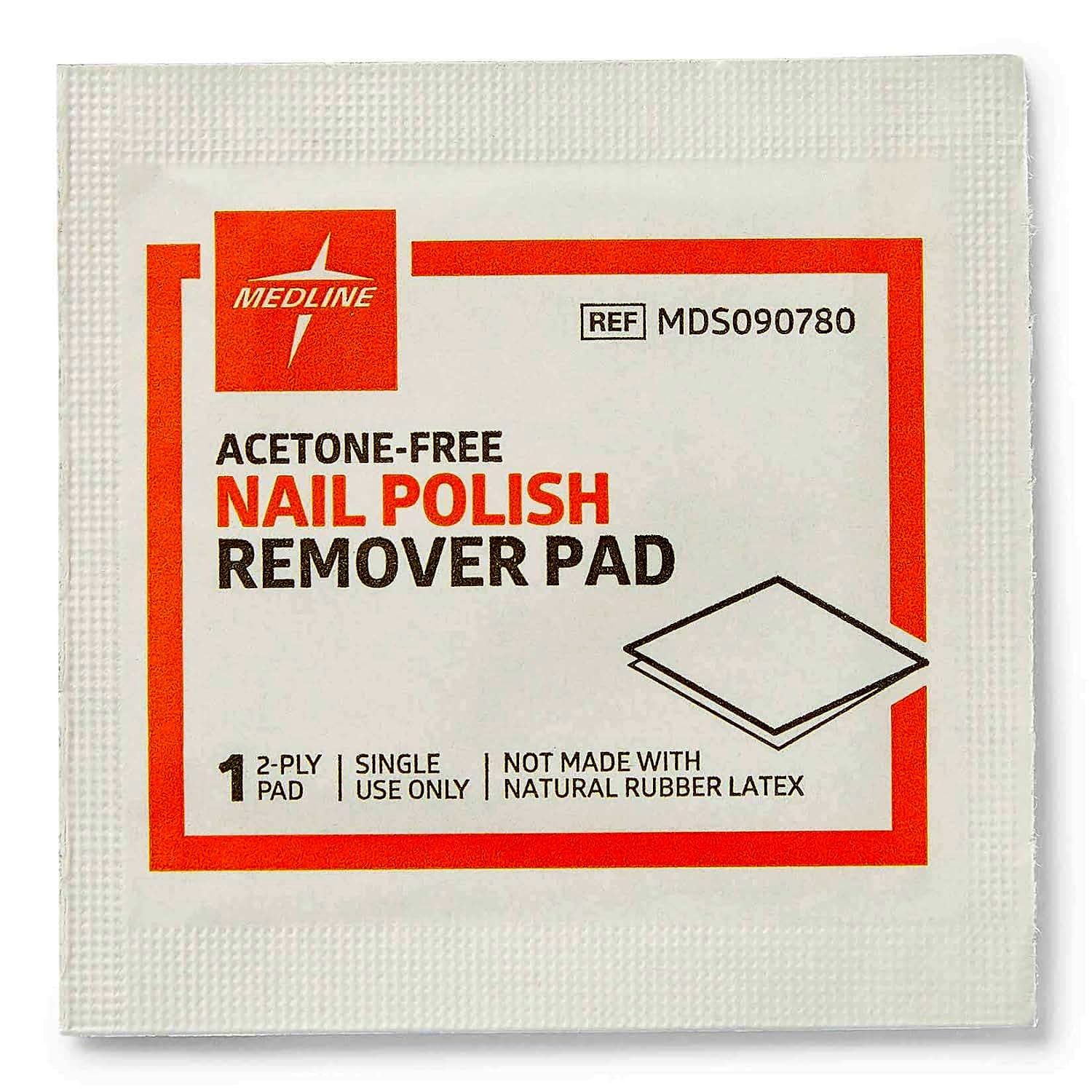 Medline 2-Ply Acetone-Free Nail Polish Remover Pads - Image 4