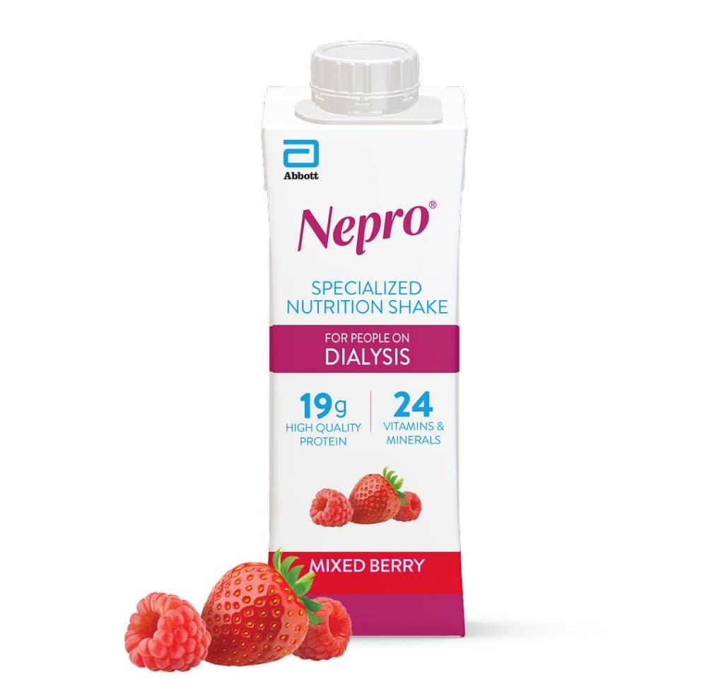 Nepro Specialized Nutritional Shake with CarbSteady, Mixed Berry, 8 oz - Case of 24 - Image 1