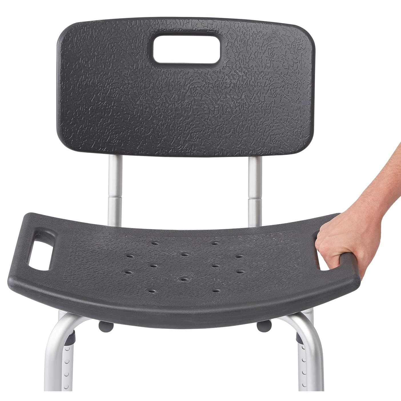 Medline Knockdown Shower Chairs With Backs, Microban Treated - Image 4