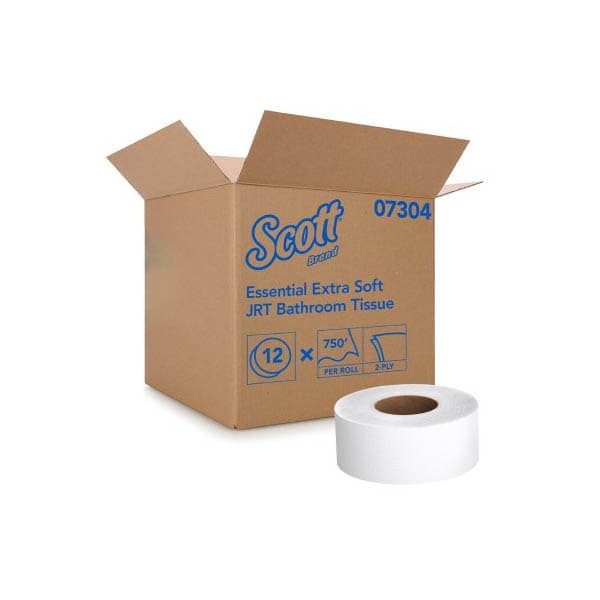 Scott Essential Toilet Tissue White 2-Ply Jumbo Size Cored Roll - Image 1