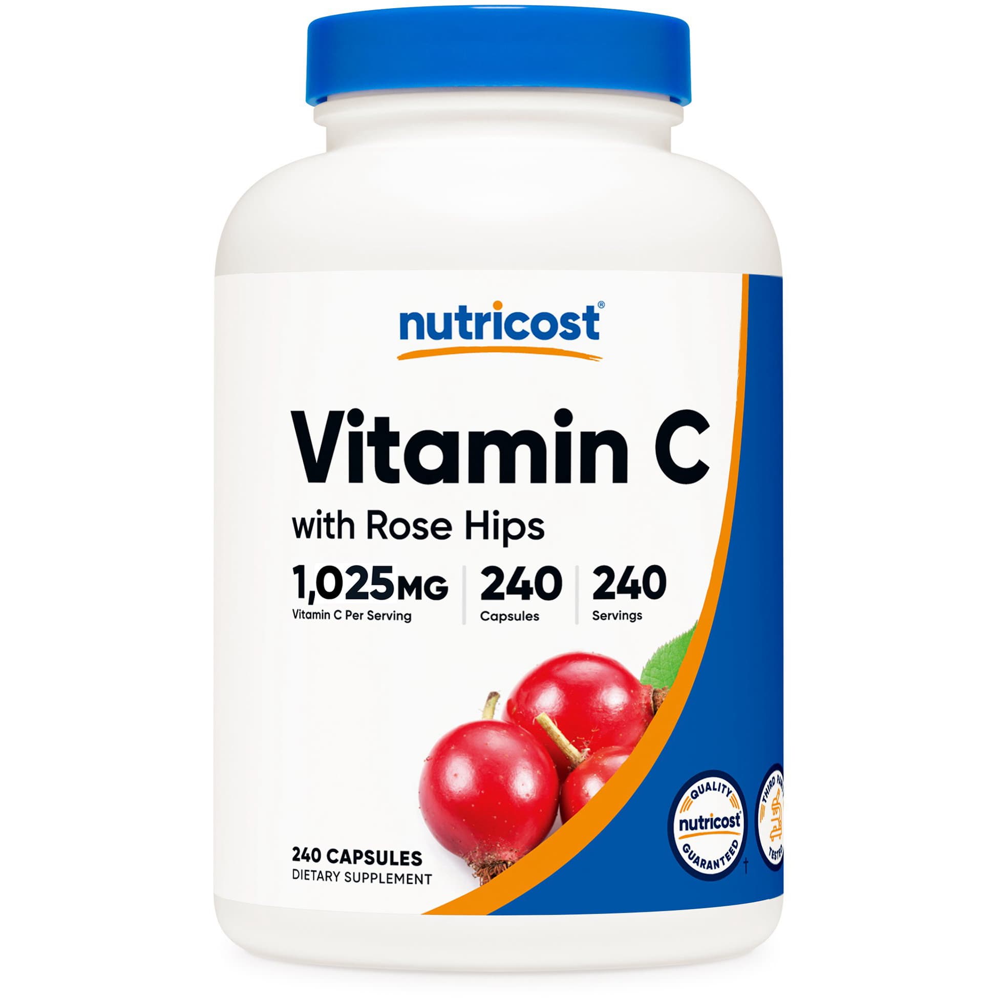 Nutricost Vitamin C with Rose Hips Capsules - Image 1