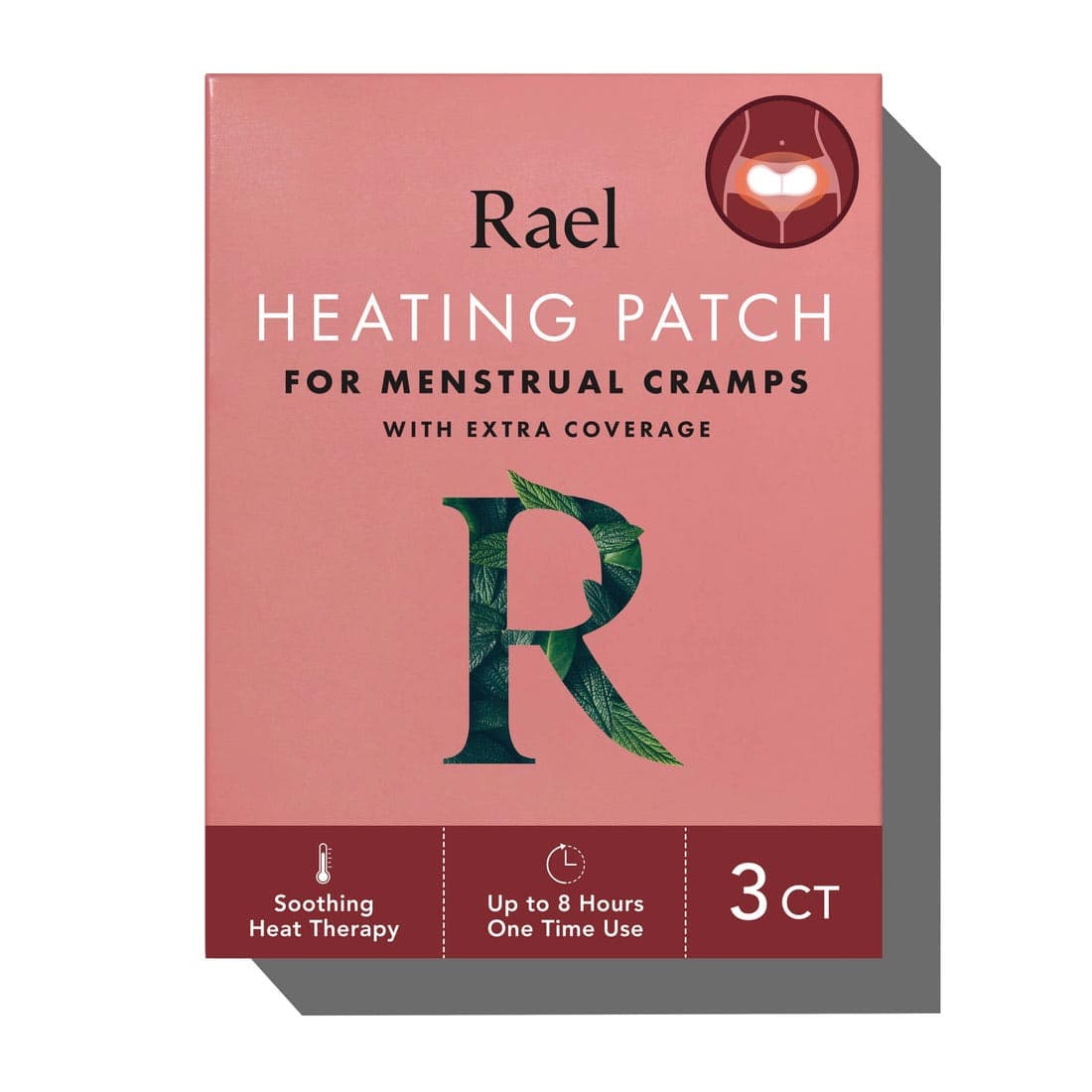 Rael Heating Patch for Menstrual Cramps - Box of 3