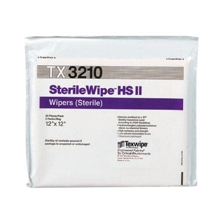 SterileWipe Cleanroom Wipe White Bag Sterile