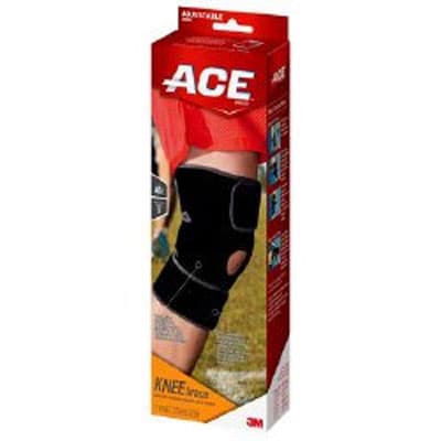 Ace Knee brace with Dual Side Stabilizers, Black-Gray