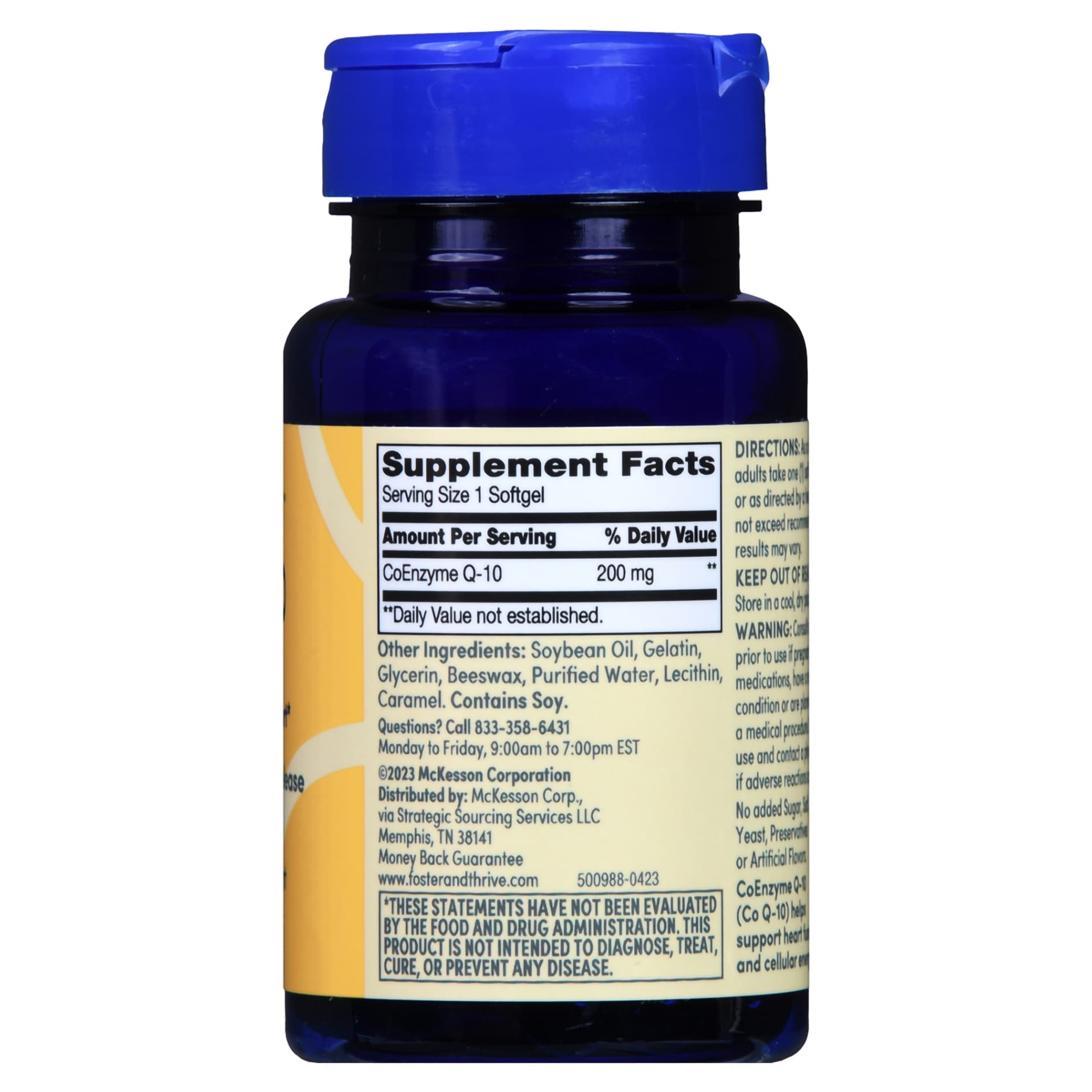 Foster & Thrive CoQ-10 200 mg Rapid Release Softgels - Image 2