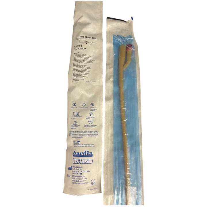 Bardia 2-Way Silicone Coated Foley Catheter with 5cc Balloon, Latex