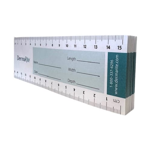 DermaRite Wound Paper Measuring Guide, 15cm - Package of 50 - Image 3