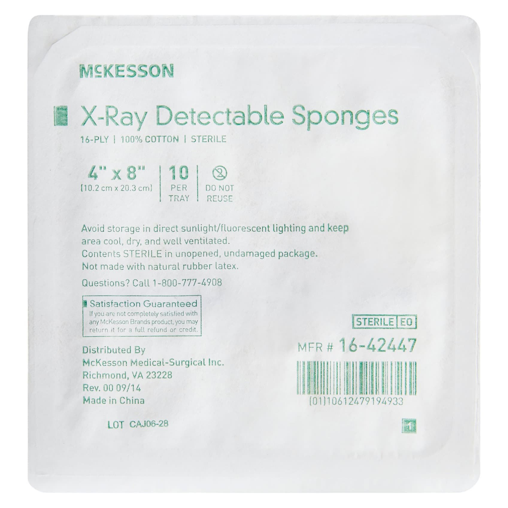 McKesson X-Ray Detectable Gauze Sponge - Image 2
