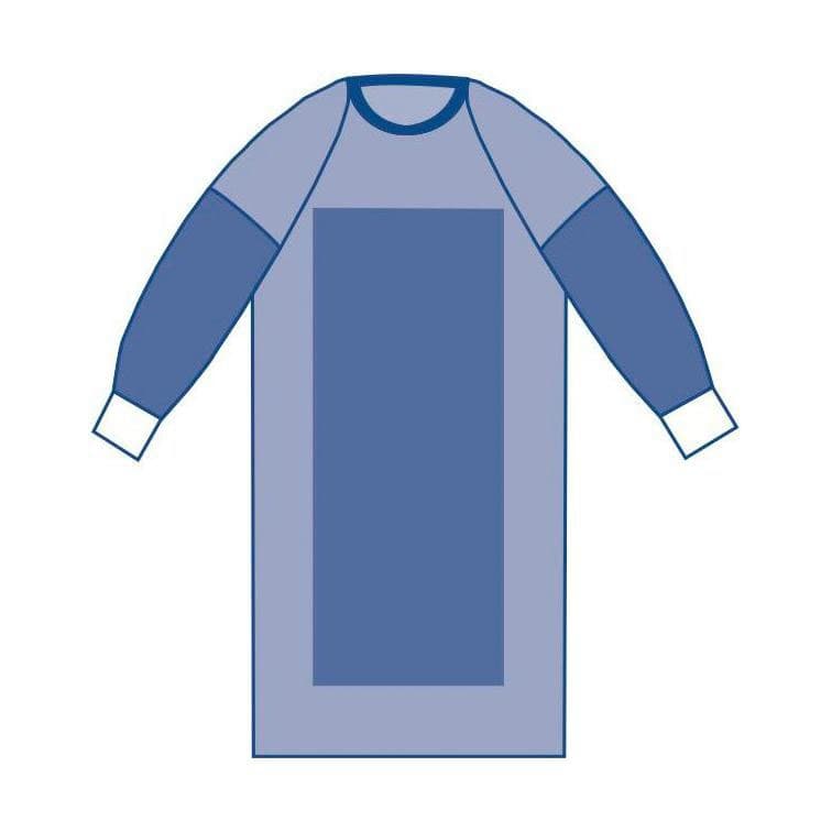 Medline Sirus Poly Reinforced Gown with Raglan Sleeves - Image 1