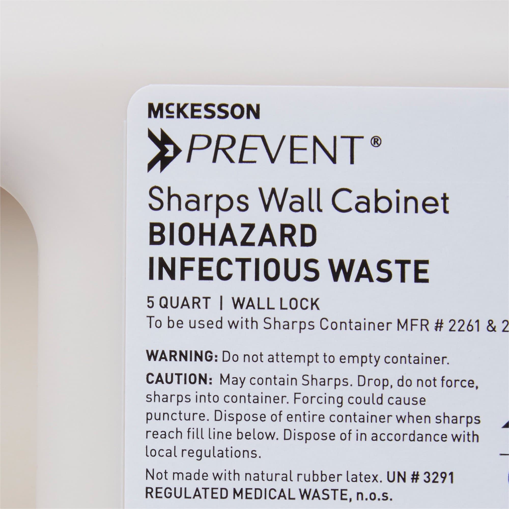 McKesson Prevent Sharps Container Wall Locking Cabinet - Image 3