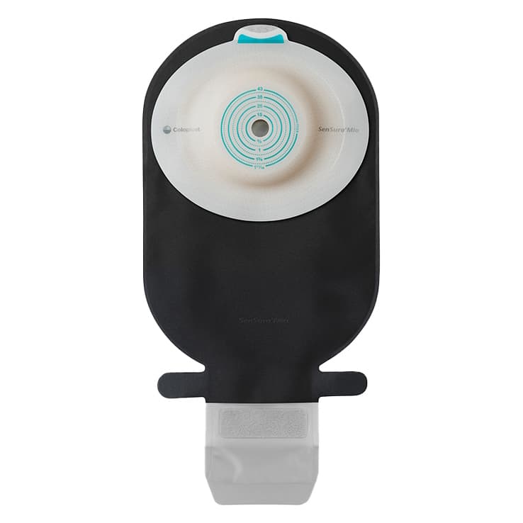 SenSura Mio Convex Light 1-piece drainable pouch, 5/8 to 1-5/16 Inch - Box of 10