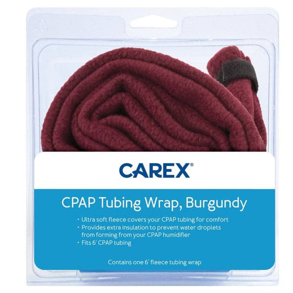 Carex CPAP Tubing Wrap-Burgundy, 6 ft - Image 2