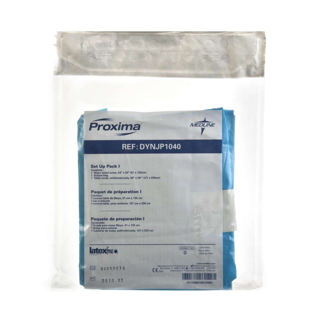 Medline Set-up Surgical Pack Without Drape - Case of 12 - Image 1