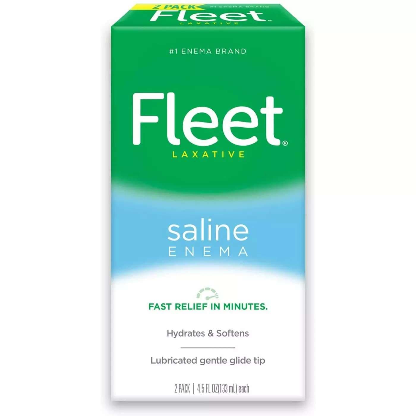 Fleet Laxative Saline Enema - Package of 2