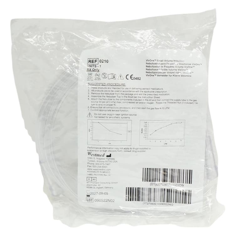 VixOne Handheld Nebulizer Kit, Small with 10 mL Medication Cup & Mouthpiece - Image 2