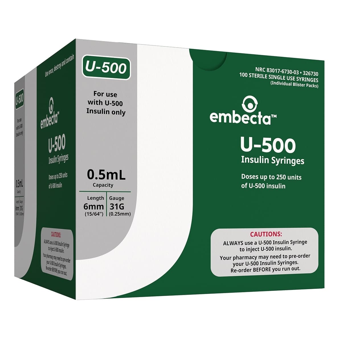 Embecta U-500 Insulin Syringes - Image 3