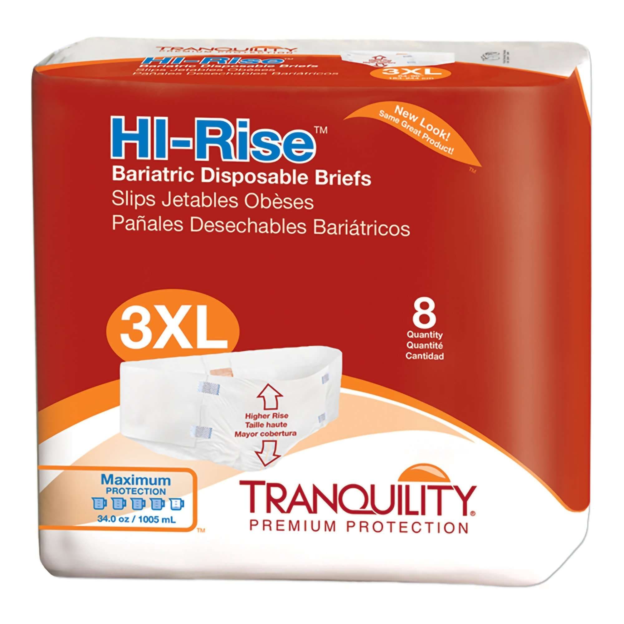 Tranquility HI-Rise Bariatric Adult Briefs - Image 1
