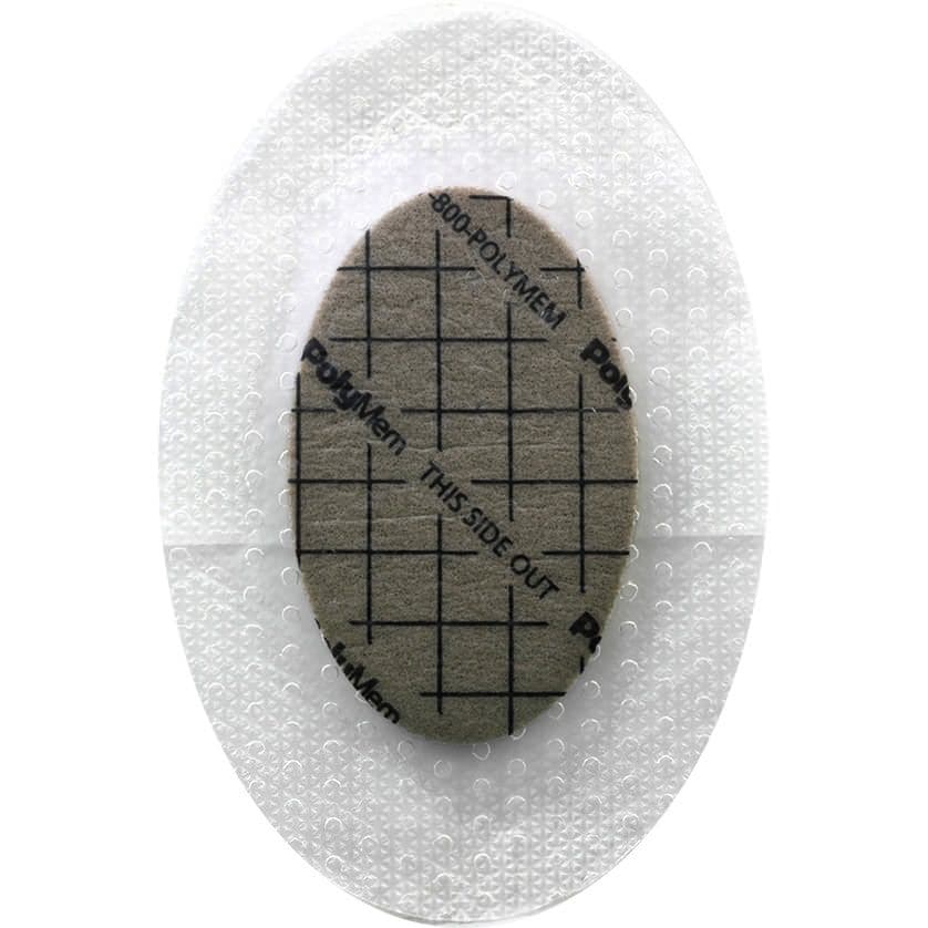 PolyMem Oval Silver Silicone Border Dressing - Image 3