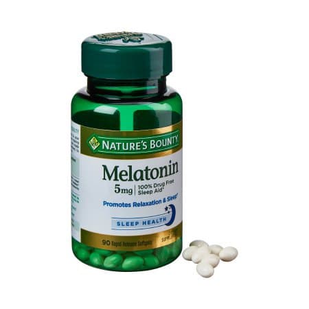 Nature's Bounty Natural Sleep Aid Melatonin Softgels, 5 mg - Bottle of 90