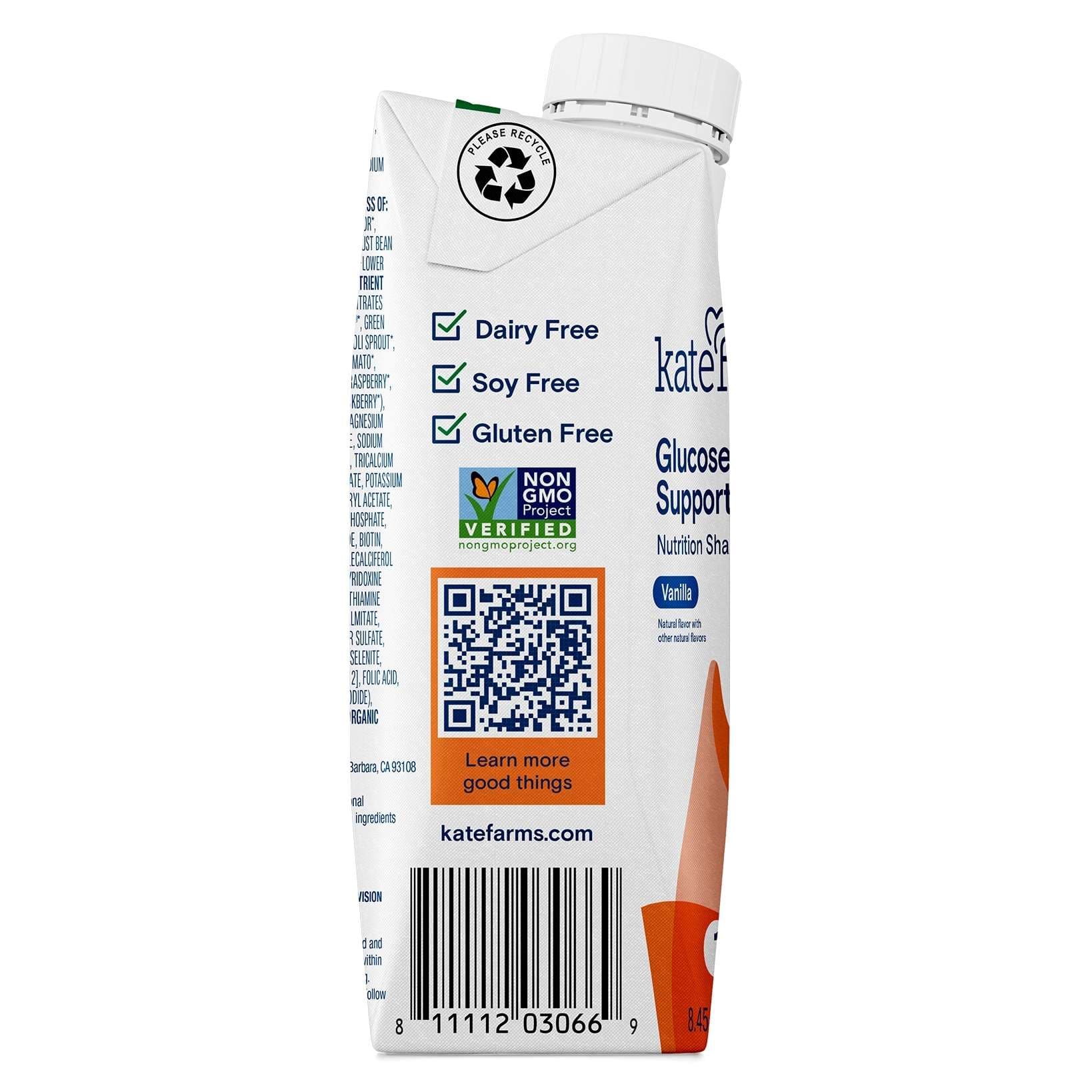 Kate Farms Glucose Support 1.2 Nutrition Shake, Vanilla Flavor - Image 3