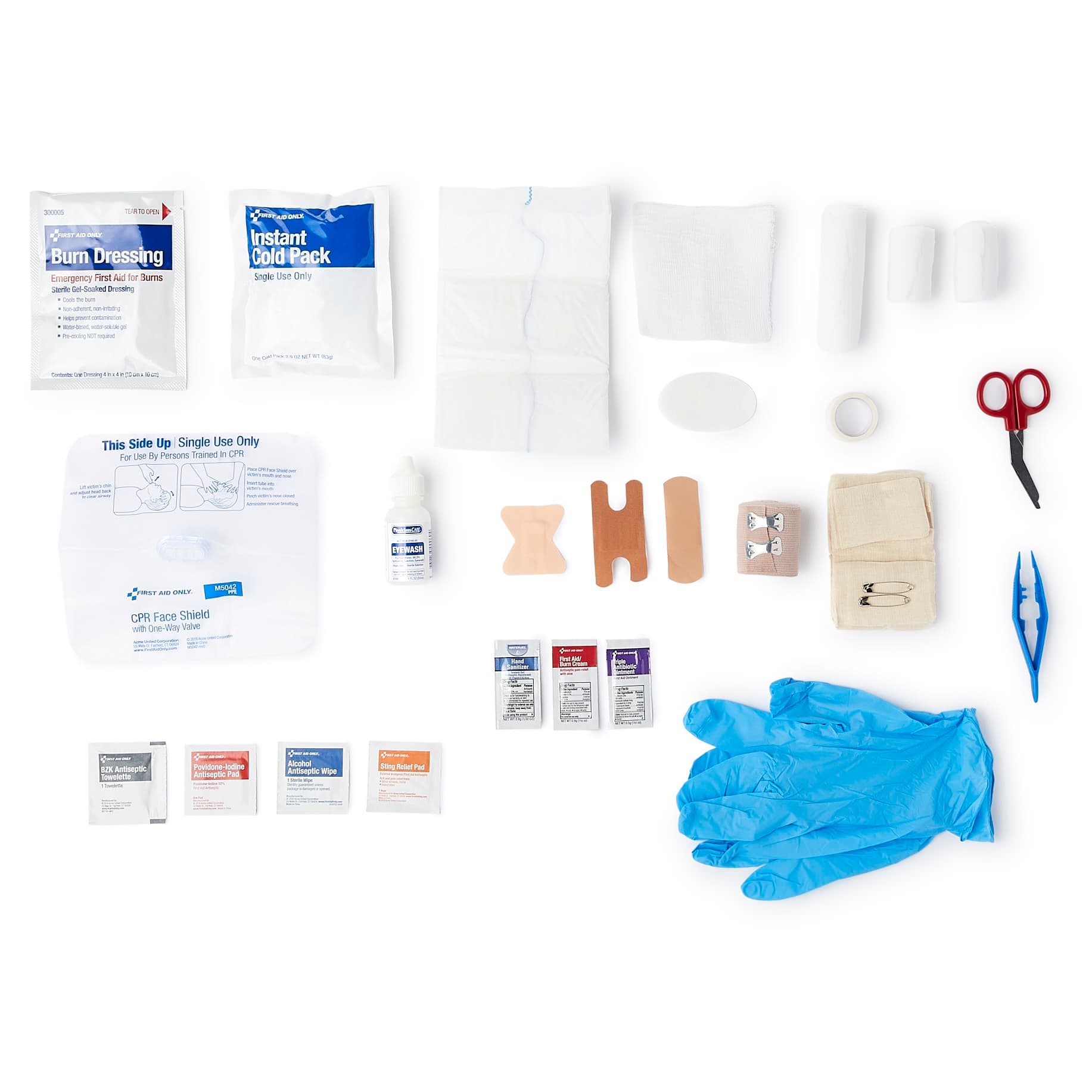 McKesson First Aid Kit Plastic Case 2.625 x 9.875 x 10 Inch 50 Person - Image 3
